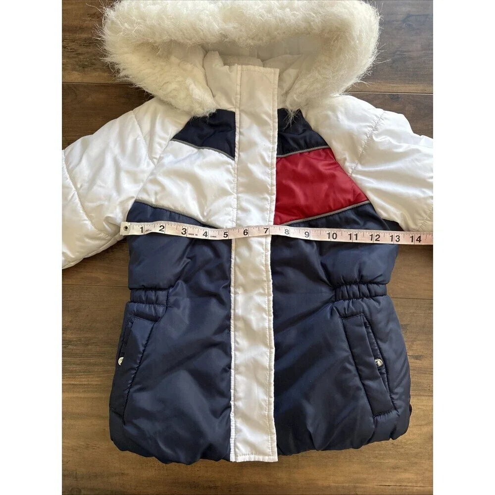 Tommy Hilfiger Girls Hooded Fleece Lined Puffer Jacket 6x - Picture 3 of 7